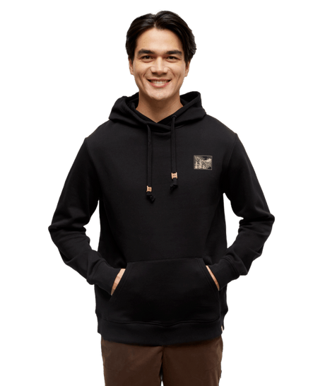 Ten Tree Etched Mountain Hoodie Graphic Men's