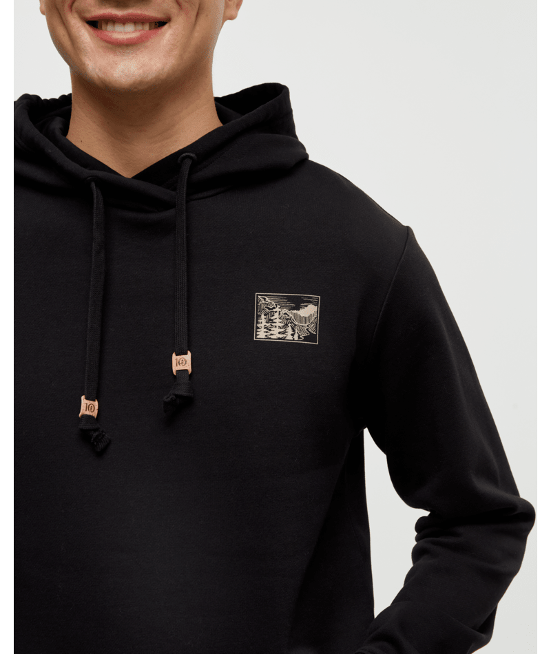 Ten Tree Etched Mountain Hoodie Graphic Men's