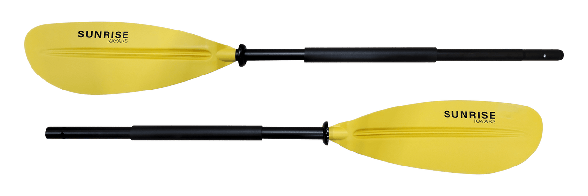 Sunrise Kayaks Aluminum 2pc Kayak Paddle Fiberglass Nylon Blade, 220cm