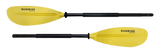 Sunrise Kayaks Aluminum 2pc Kayak Paddle Fiberglass Nylon Blade, 220cm