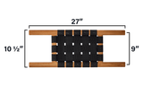 Trailhead Cherry Web Canoe Seat Stern (varnished)