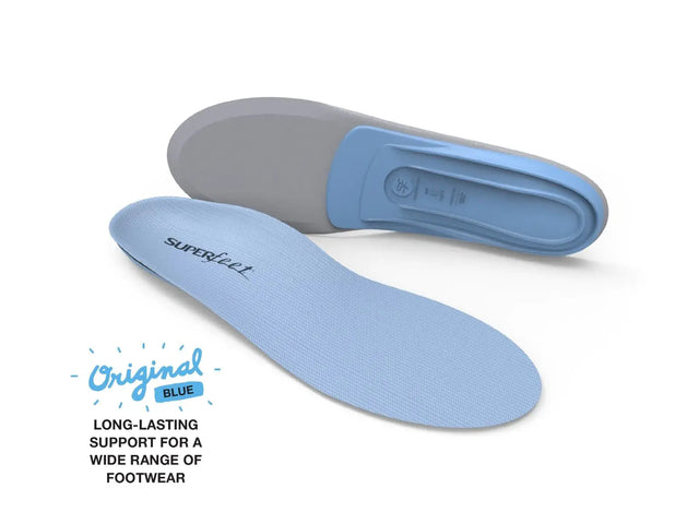 Superfeet All-Purpose Support Medium Arch Insoles (Blue)