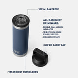 Yeti Rambler 18 oz / 532 mL Bottle w/ Chug Cap Camo Collection