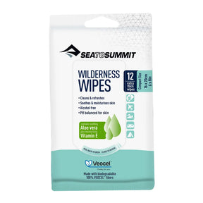 Sea to Summit Wilderness Wipes, Compact 6 x 8, 12-wipes