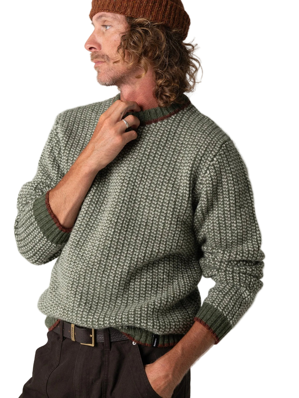Finisterre Selfost Nordic Crew Sweater Men's